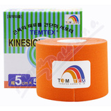 TEMTEX kinesio tejpovac pska oranov 5cmx5m