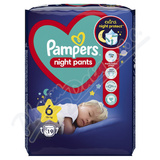 Pampers Night Pants 6 plenk. kalhotky 15kg+ 19ks